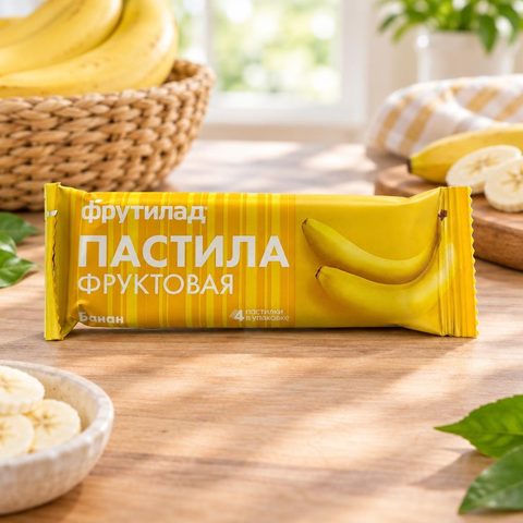 Фруктовая пастила банановая 30гр 12шт