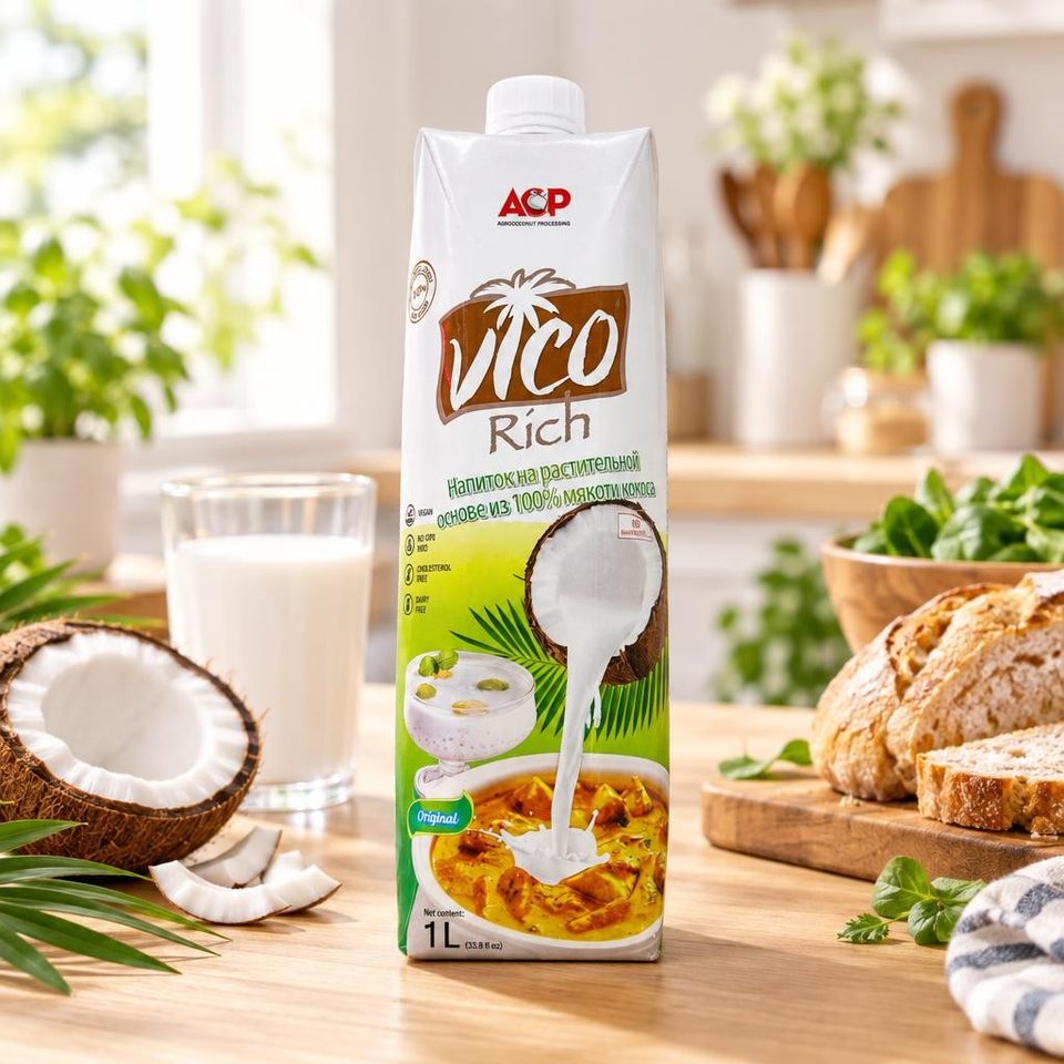Ufood Кокосовое молоко ACP 17-19% 1л 12шт
