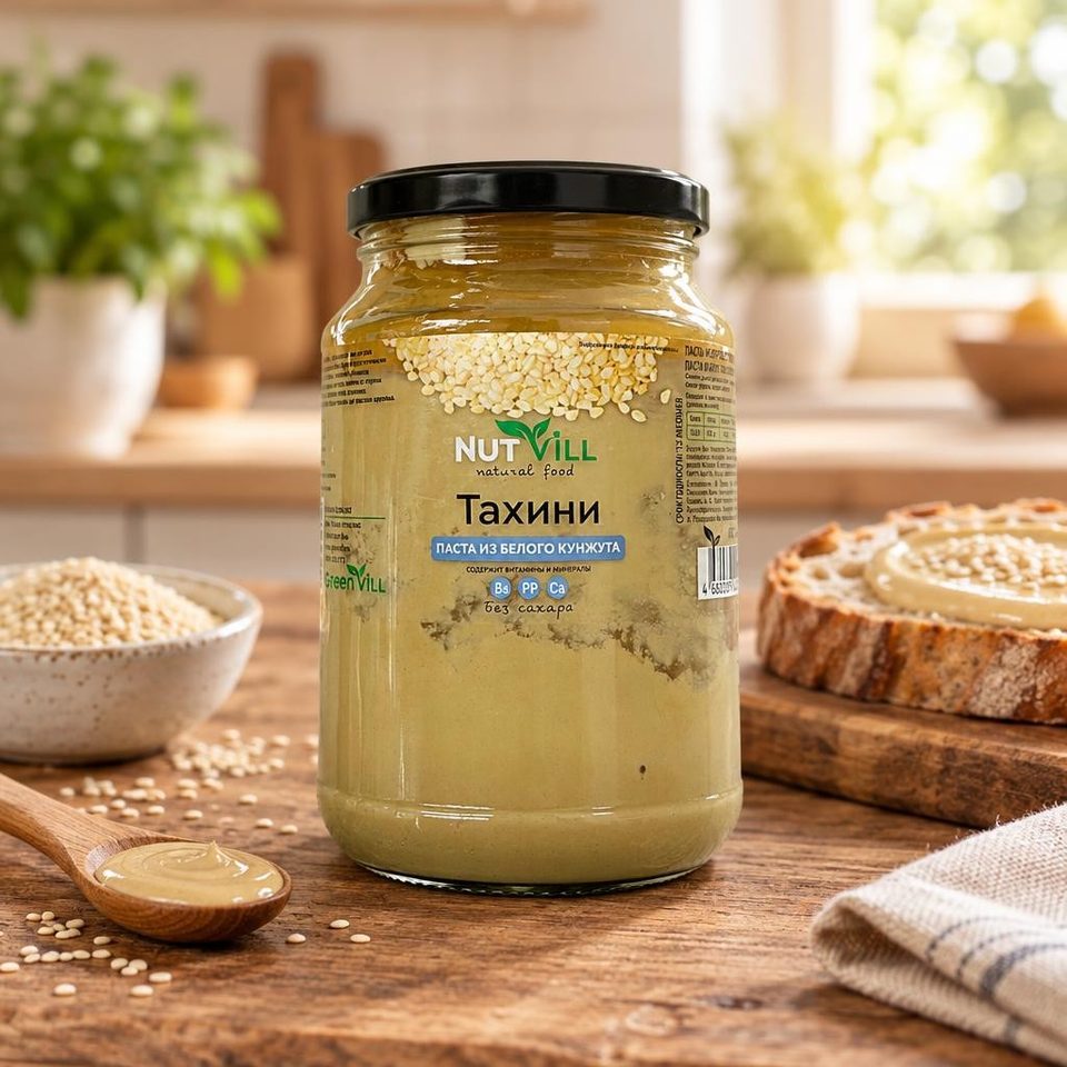 Nutvill Паста Тахини из белого кунжута 700гр