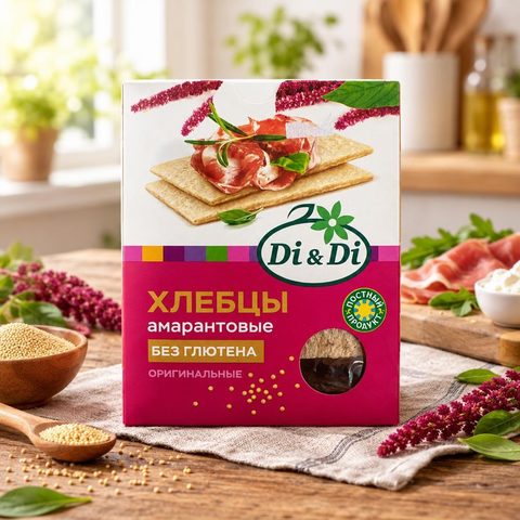 Хлебцы амарантовые Di&Di 195 гр 30 шт