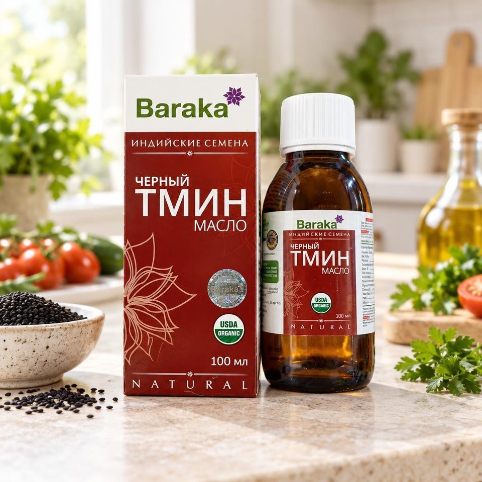 Барака Масло черного тмина Индия Silver 100 мл