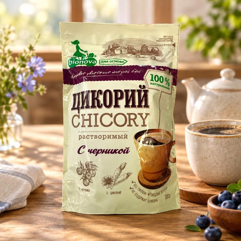 Bianova Напиток из цикория с черникой 100гр 12шт