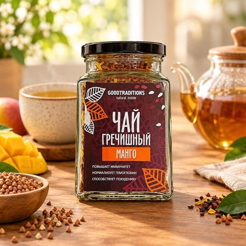 Goodtraditions Гречишный чай Манго стекло 150 гр 20 шт