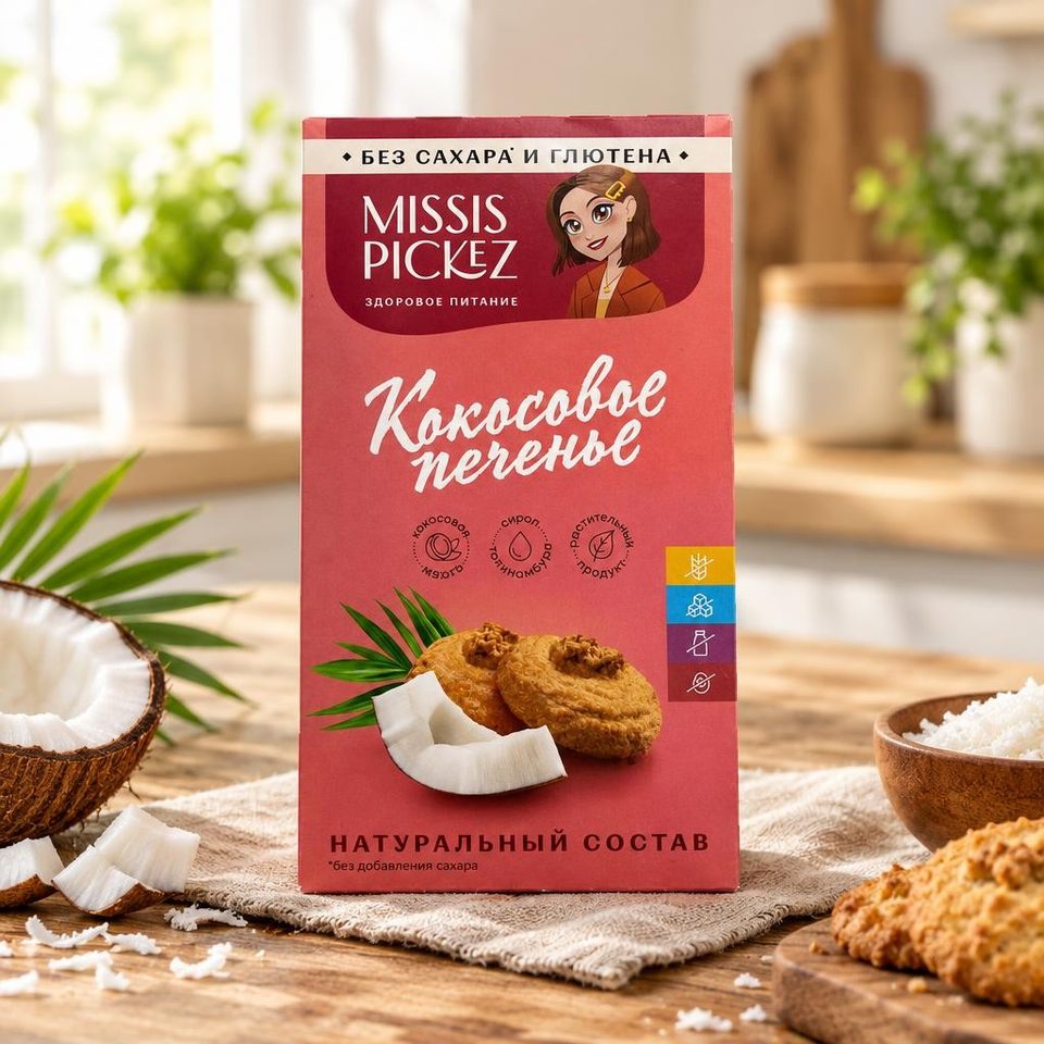 Missis Pickez Печенье Кокосовое 100 гр