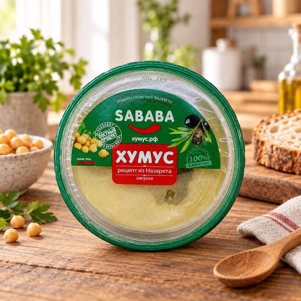 Sababa Хумус рецепт из Назарета 300гр 4шт