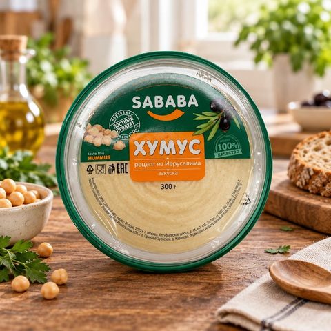 Sababa Хумус рецепт из Иерусалима 300гр 4шт