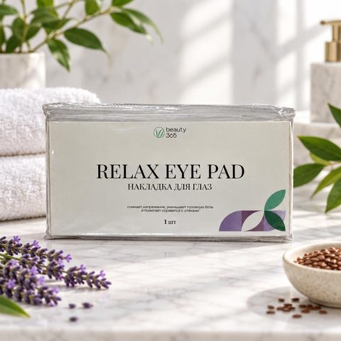 Beauty 365 Накладка для глаз с расслабляющим эффектом Релах лаванда/лен 9*12 см