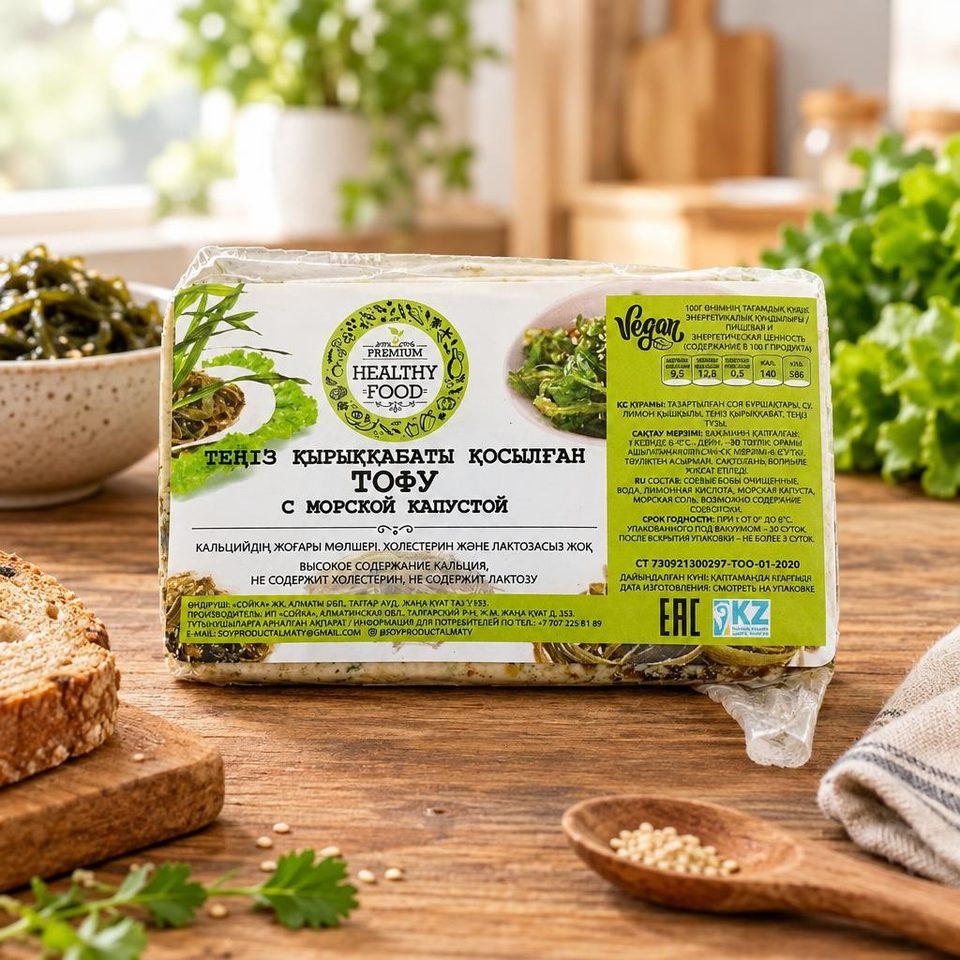 Healthy food Тофу с морской капустой
