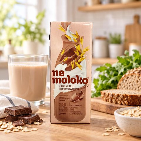 Nemoloko Напиток Овсяный шоколадный 200мл 14шт
