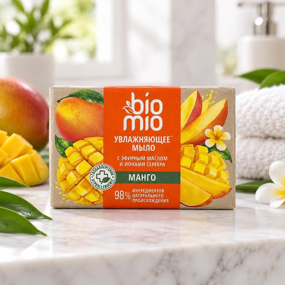 Био Мио Натуральное мыло Баттер Манго 90гр