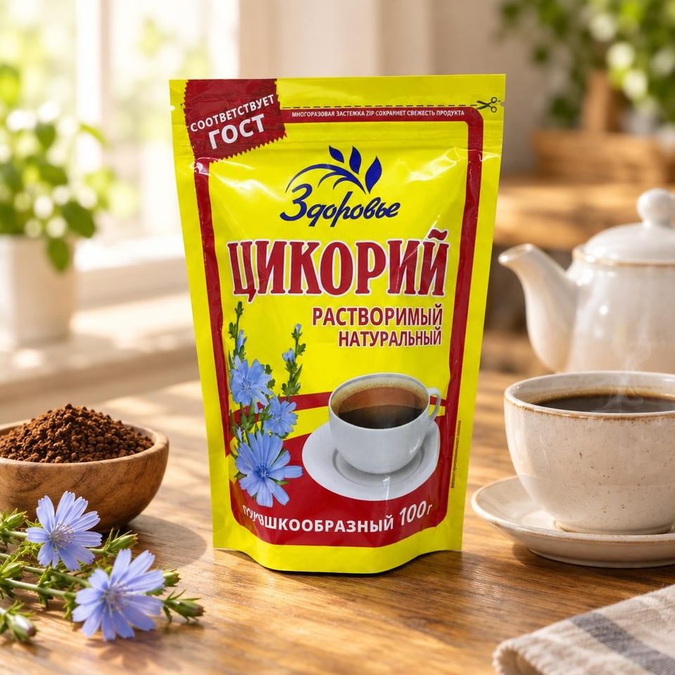 Цикорий гранула Здоровье ZIP 100 гр 12 шт