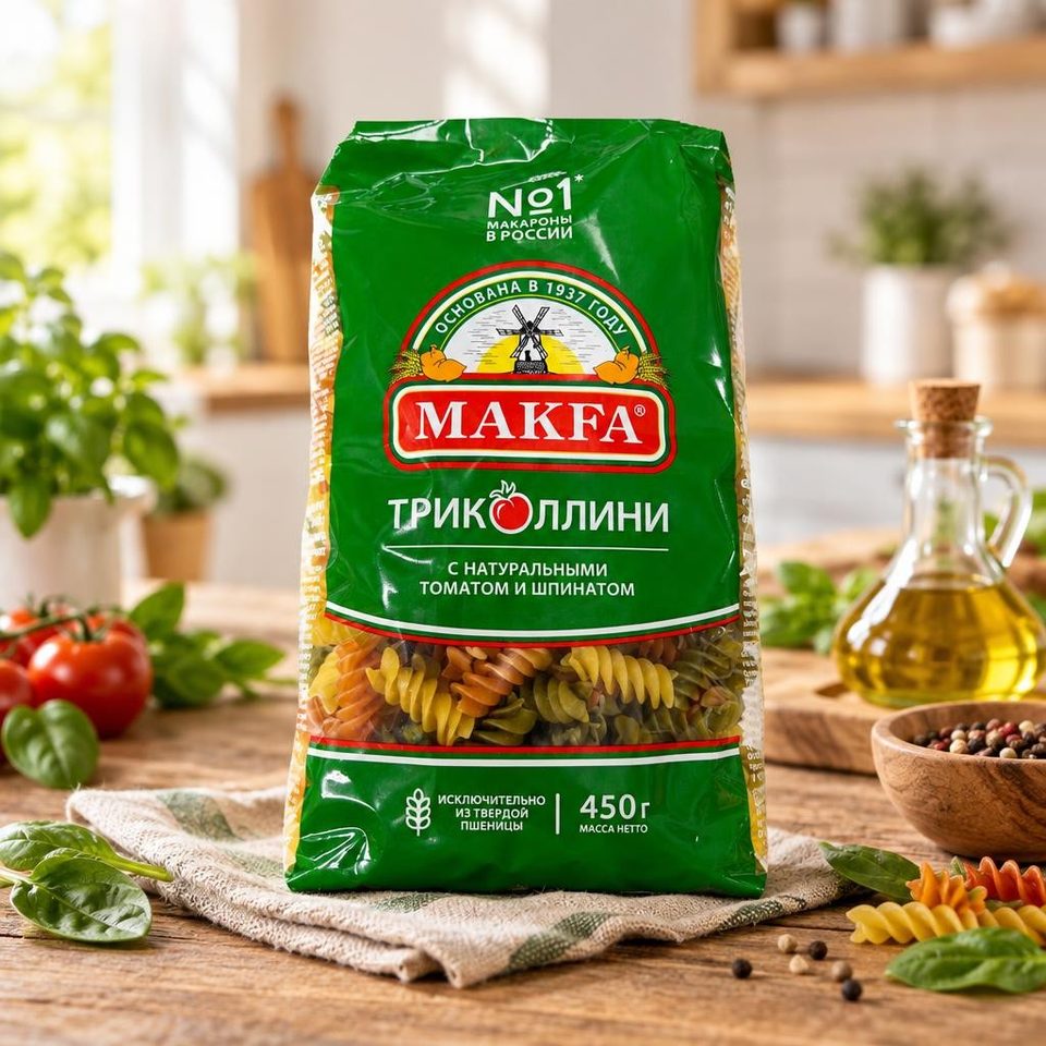 Макфа Триколлини Спираль 450гр 12шт