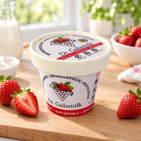 Galamilk Биомороженое Клубника 100гр