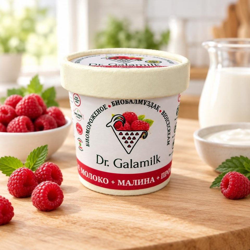 Galamilk Биомороженое Малина 100гр