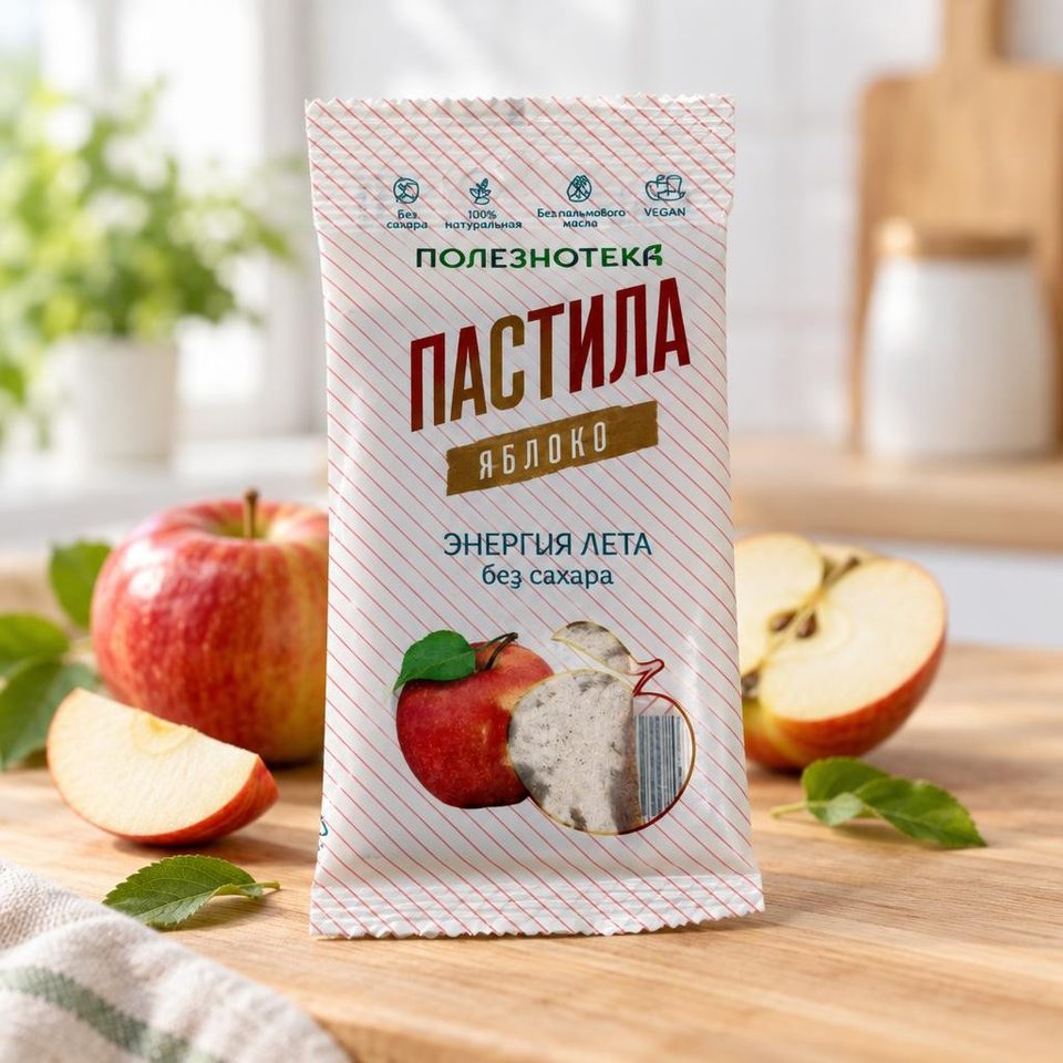 Полезнотека Пастила Яблоко 50 гр