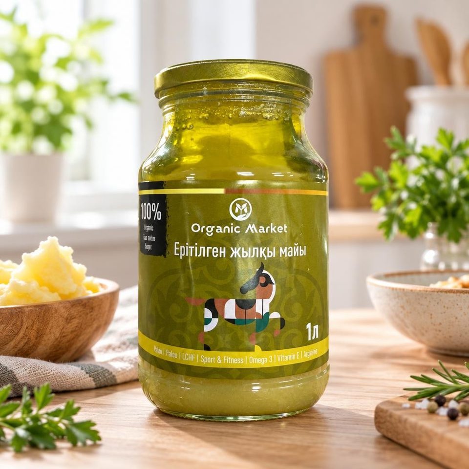 Organic Еритилген жылкы майы 1000мл