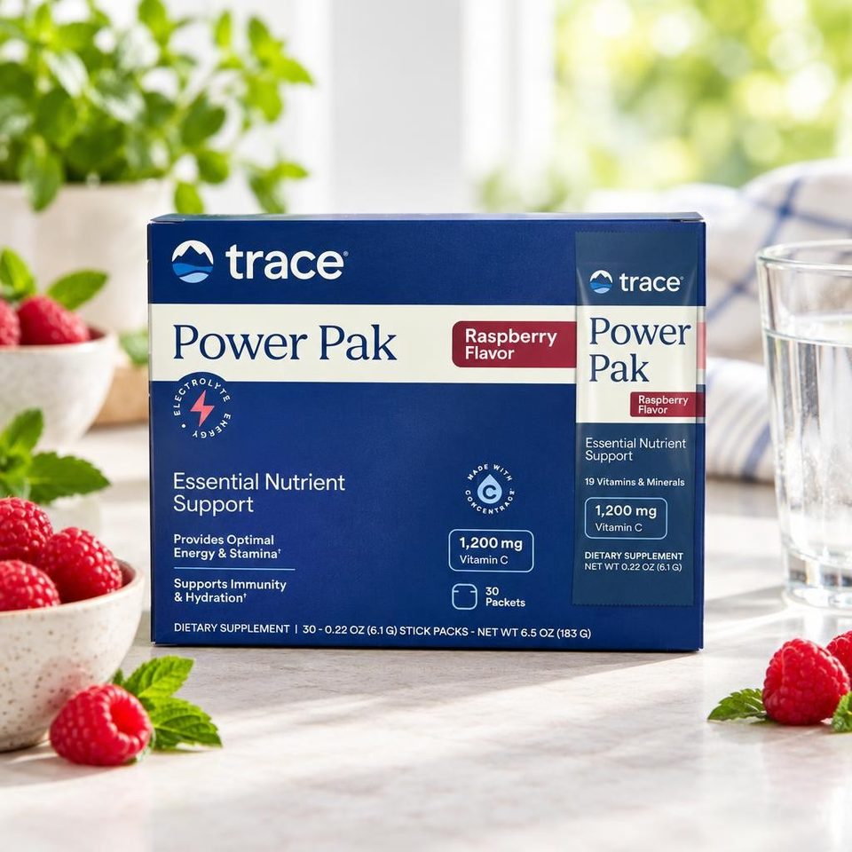 Trace Minerals Electrolyte Stamina-Raspberry 30стик 3шт