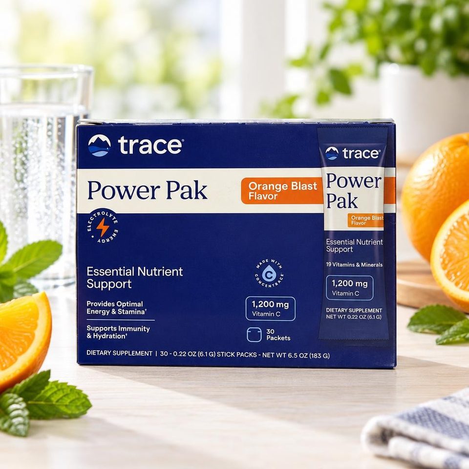Trace Minerals Electrolyte Stamina-Orange Blast 30стик 3шт