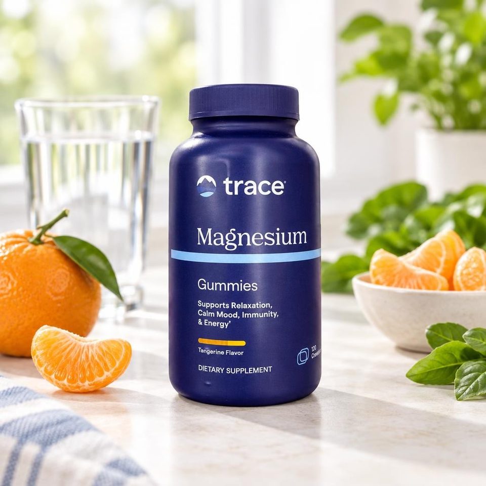 Trace minerals Magnesium Gummies Tangerine Flavor 120chewable 12шт