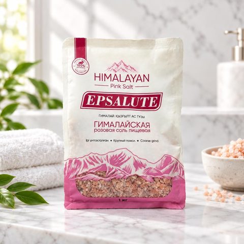 Epsalute Эпсом Гималайская соль крупная 1кг