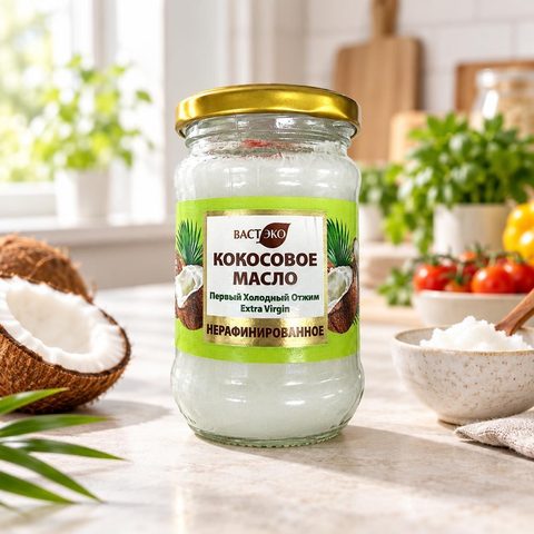 Масло кокосовое нерафинированное Extra virgin 230 мл
