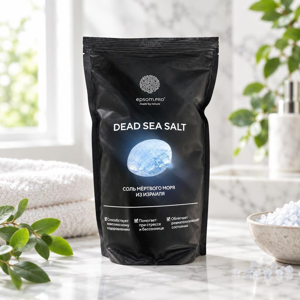 Epsom Salt 1 кг Соль мертвого моря из израиля 10шт