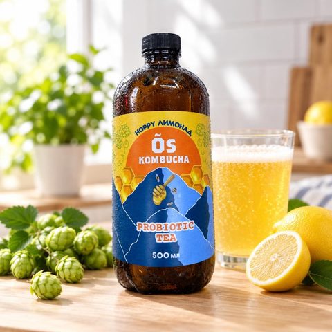 Комбуча hoppy лимонад