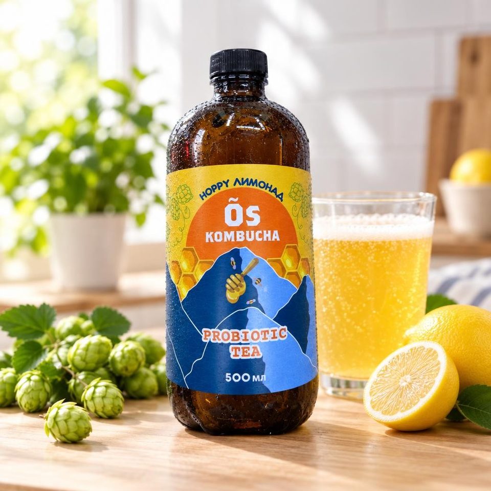 Комбуча hoppy лимонад
