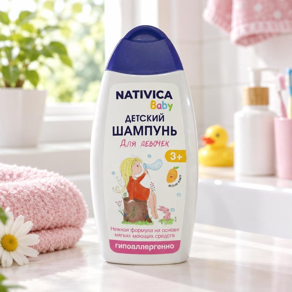 Nativica Baby Детский шампунь для девочек 3+ 250мл