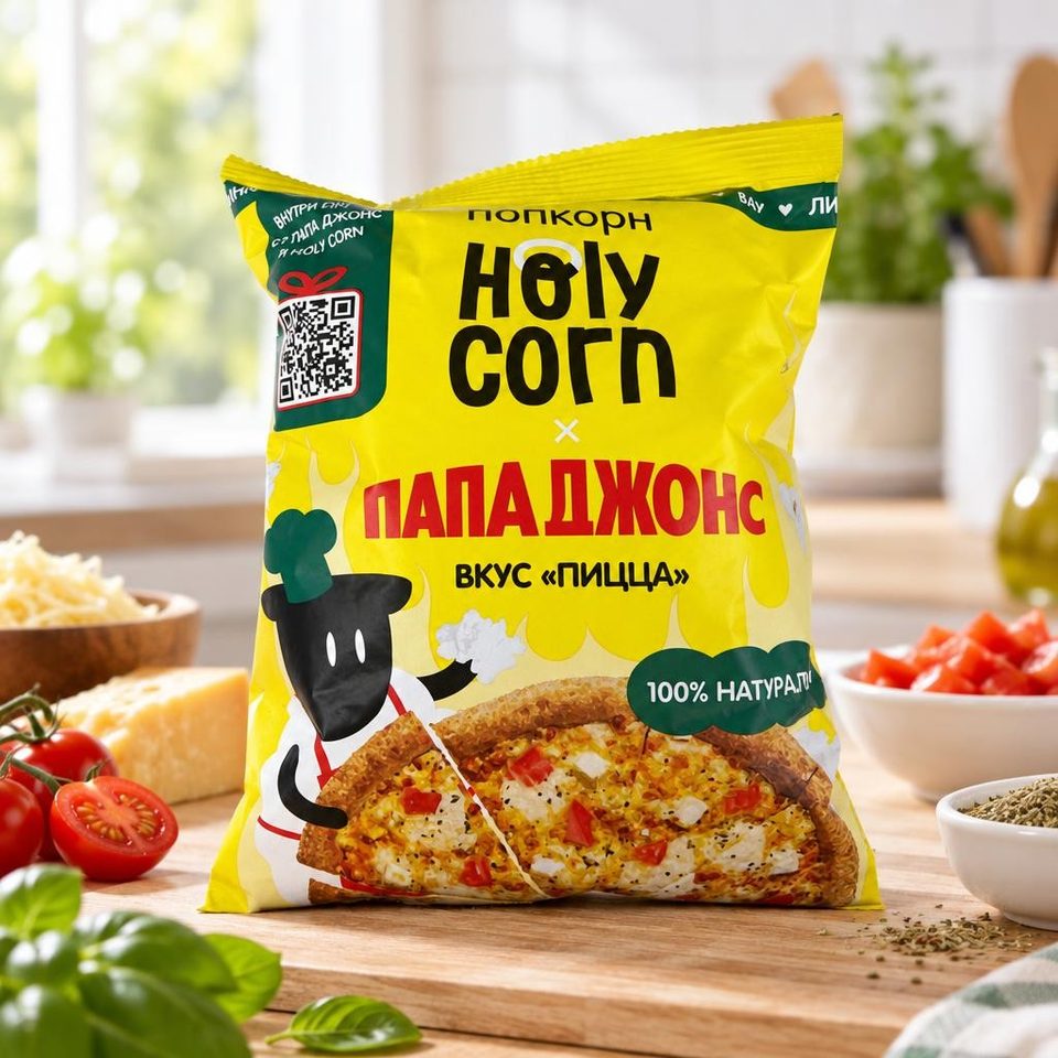 Кукуруза воздушная попкорн Пицца 25 гр 20 шт