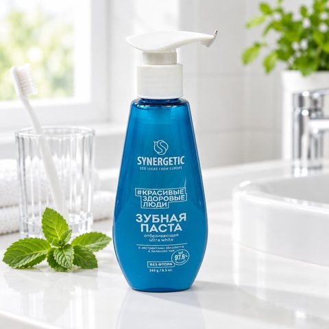 Синергетик зубная паста отбеливающая Ultra White 240гр 6шт