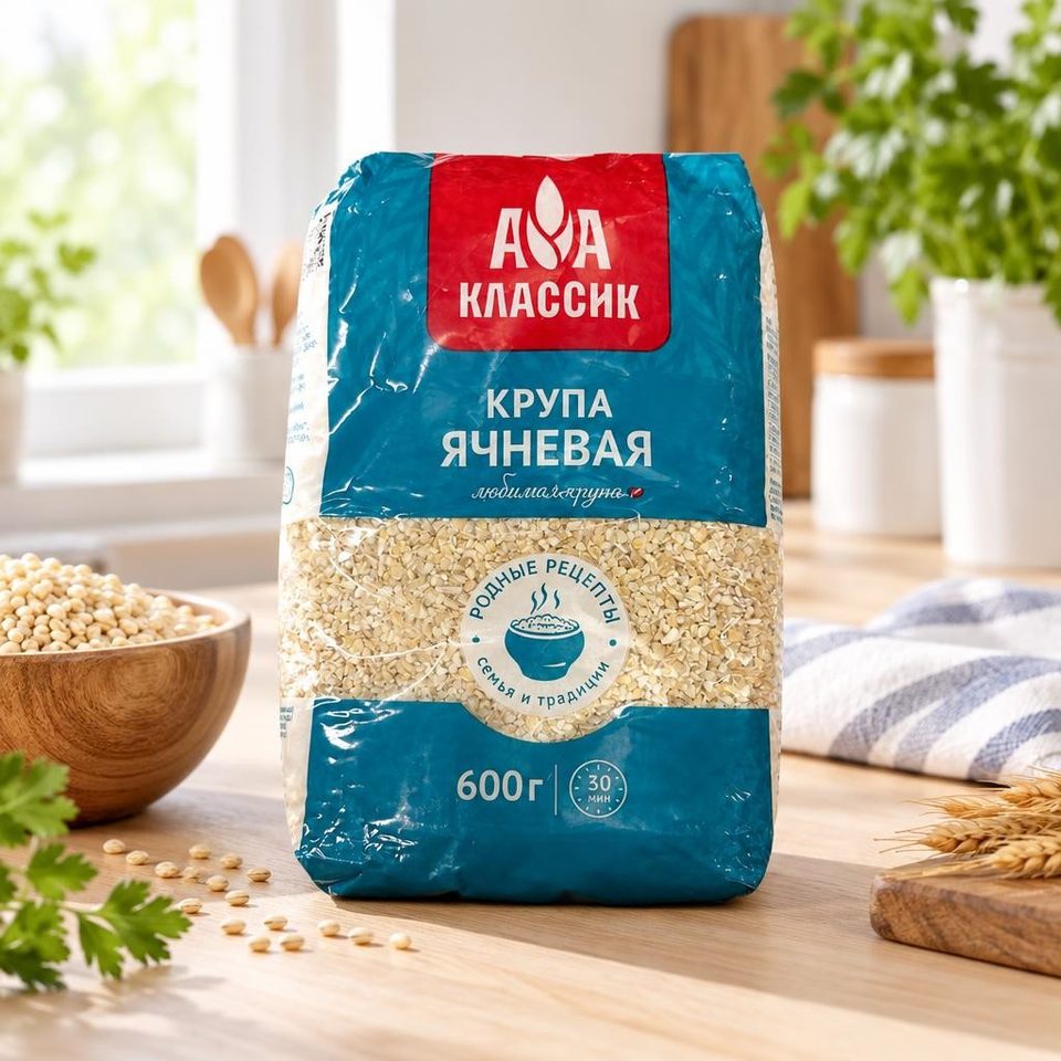Крупа ячневая Классик 0,6 кг 12 шт