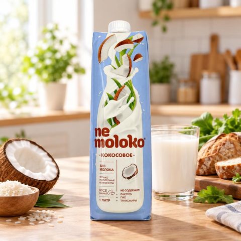 Nemoloko Напиток на рисовой основе Кокосовый (упак. комбинированный материал) 1литр