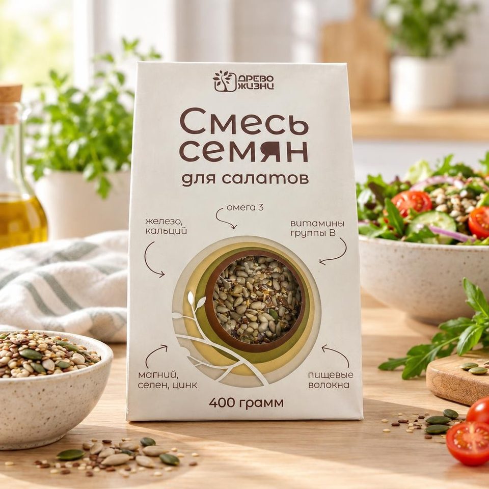 Смесь семян для салатов 400 гр