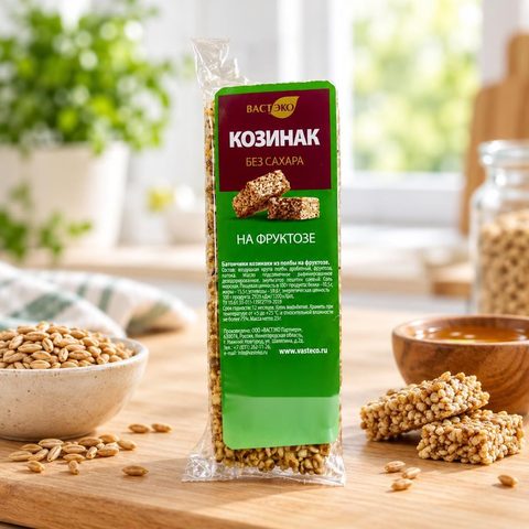 Батончики козинаки из полбы на фруктозе 23 гр