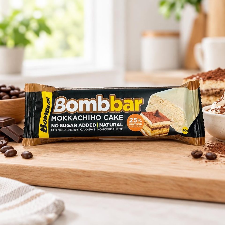 Bombbar батончик глазированный Торт моккачино 40гр 30шт