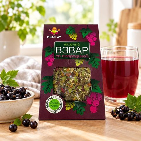 Иван да Плодово-ягодный взвар со смородиной 96 гр