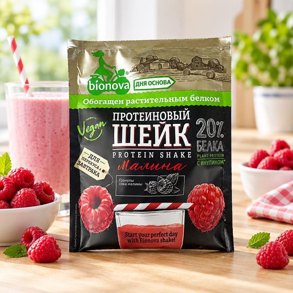 Bianova Протейновый шейк с малиной 25гр 14шт