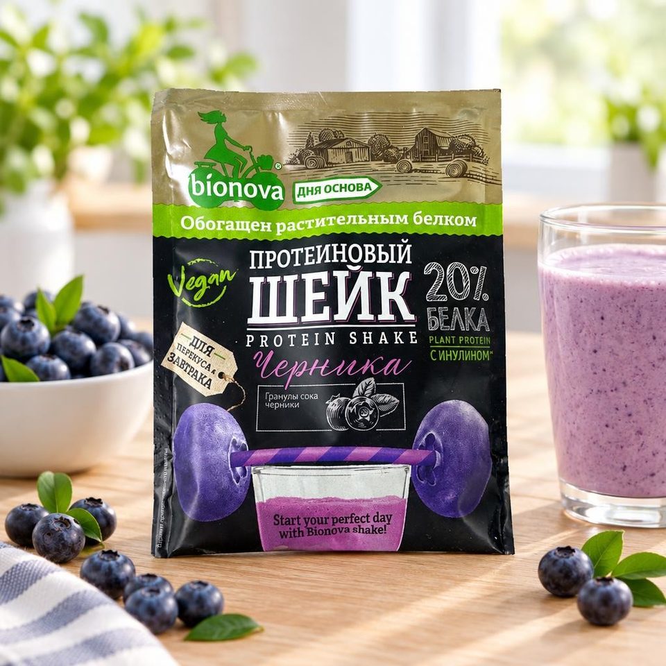 Bianova Протейновый шейк с черникой 25гр 14шт