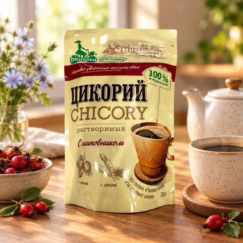 Bianova Напиток из цикория с шиповником 100гр 12шт