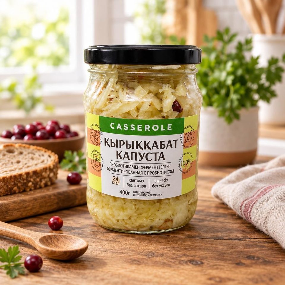 Dr Casserole Капуста Ферментированная с клюквой 400гр