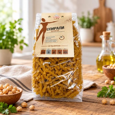 Pasta la Bella forFIT Спирали из нута 300 гр 10 шт