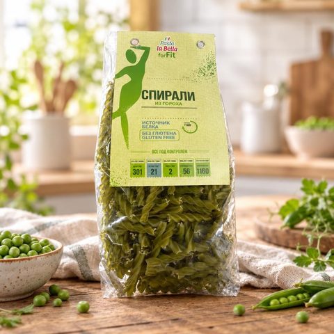 Pasta la Bella forFIT Спирали из гороха 300 гр 10 шт