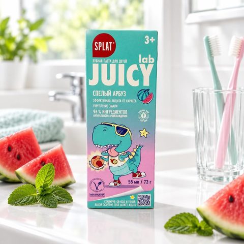 Juicy lab watermelon/арбуз детская зубная паста 55мл