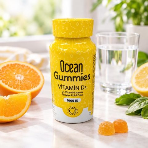 Orzax Ocean Smart Gummies Vitamin D3 1000IU 60шт