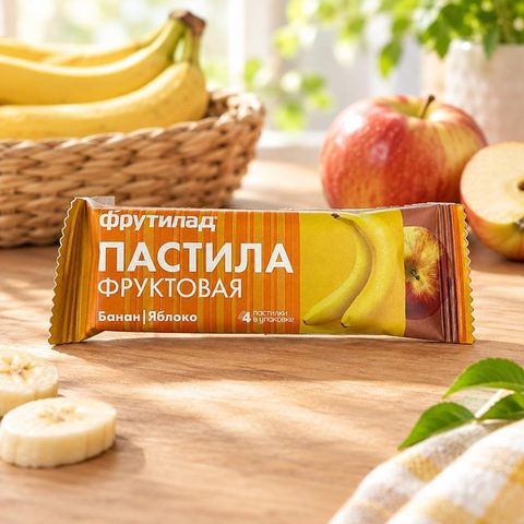 Фруктовая пастила банан яблоко 30гр 12шт