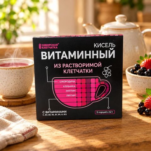 Сибирская клетчатка Кисель Витаминный 5пак 12гр 24шт