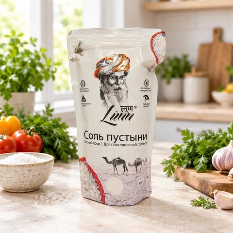 Соль пустыни летний сбор пластик.пакет 500г