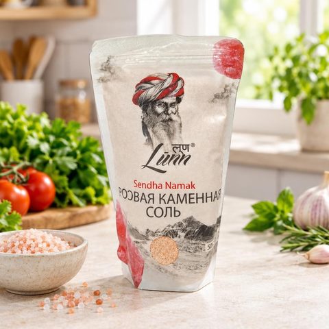 Розовая каменная соль пластик.пакет 500г