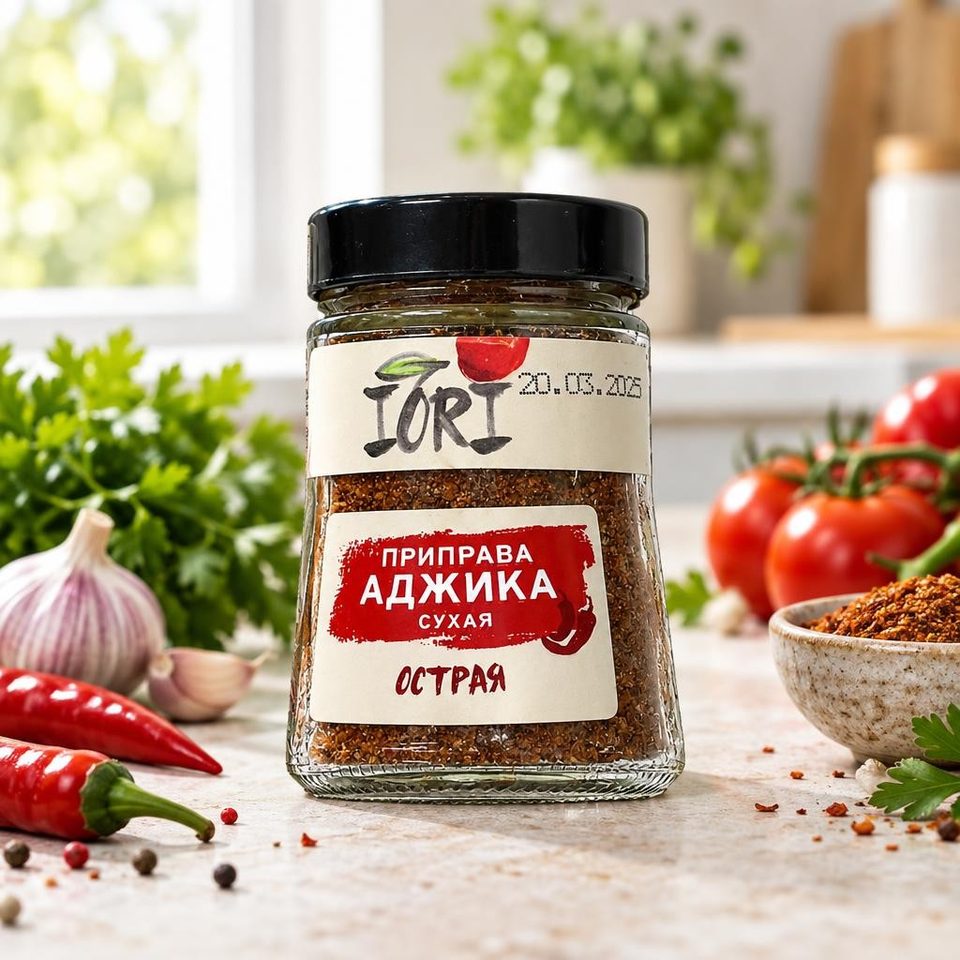 IORY Приправа Аджика сухая острая 120гр